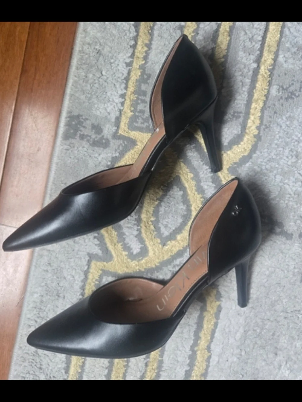 Calvin Klein Black Pointed Toe D'Orsay Pumps